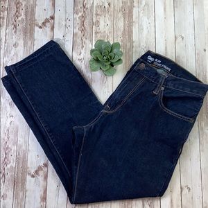 GAP DENIM Mens Size 34 Slim Cotton Blend Dark Wash Jeans 30 Inseam